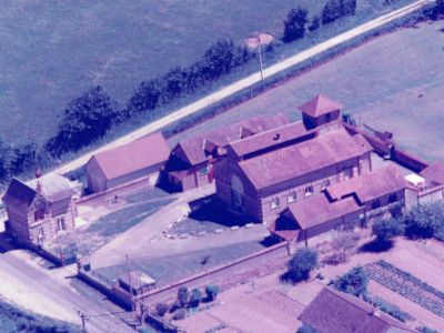 vue aerienne site de Lignières en 1996